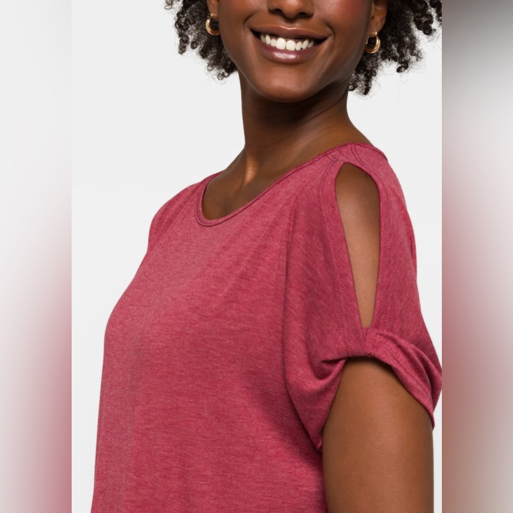 Colette Romey Cold Shoulder Knit Tee
